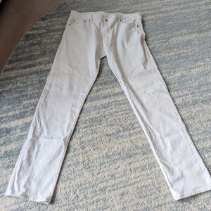 38x34 AG Adriano Goldschmied Tellis Modern Slim White EUC Tapered Leg